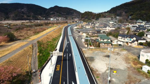 令和４・５年度富士由比線橋梁改築工事（左岸道路工・交通安全施設工）